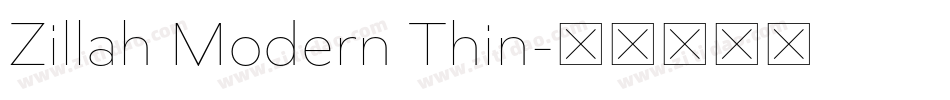 Zillah Modern Thin字体转换